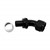 Crimp Hose Fitting, Rubber 45° -16 AN JIC Female, Black Image 1