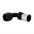 Crimp Hose Fitting, Rubber 90° -10 AN JIC Female, Black Image 1