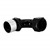Crimp Hose Fitting, Rubber 90° -20 AN JIC Female, Black Image 2