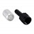 Crimp Hose Fitting, Rubber -6 AN JIC Female, Black Image 1