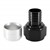 Crimp Hose Fitting, Rubber -20 AN JIC Female, Black Image 3