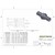 Push-Lock Barb Joiner, 5/16">3/8", BLK Image 1