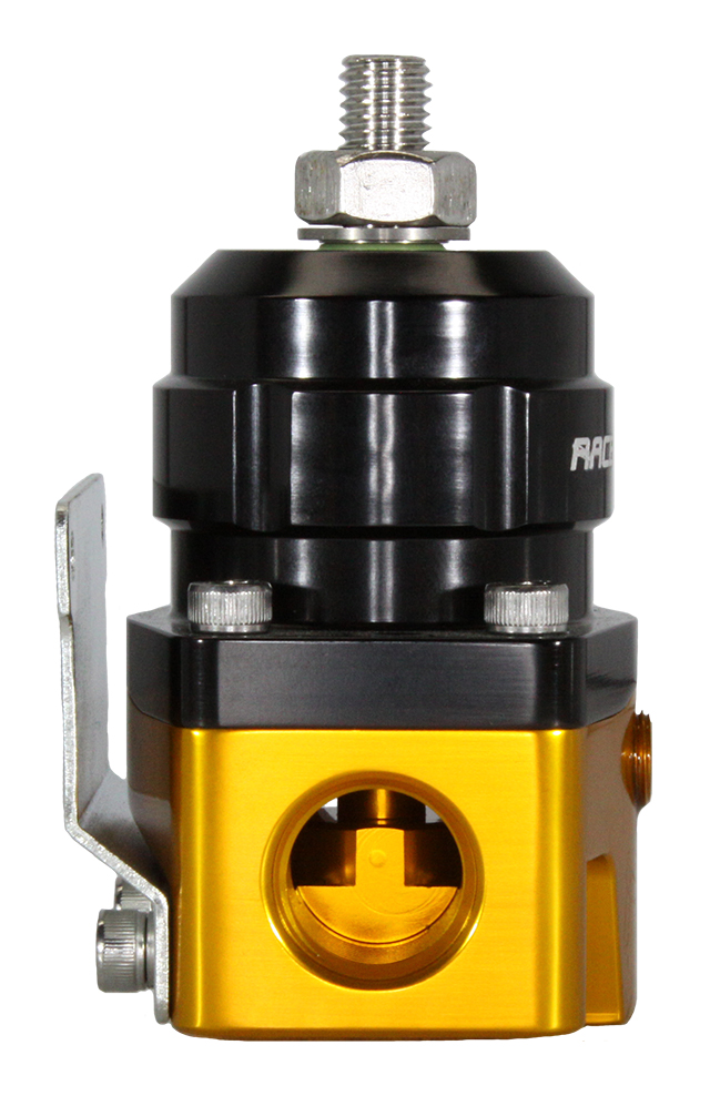 Fuel Pressure Regulator, EFI -8 / -6 AN E85, Black/Gold (REG