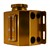 Catch Tank, 1L -6/-8 AN, Site Glass, Aluminum, Gold Image 2